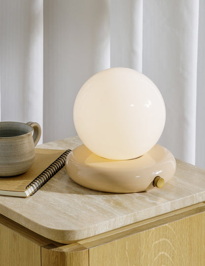 Washburn Cordless Table Lamp styled in a room