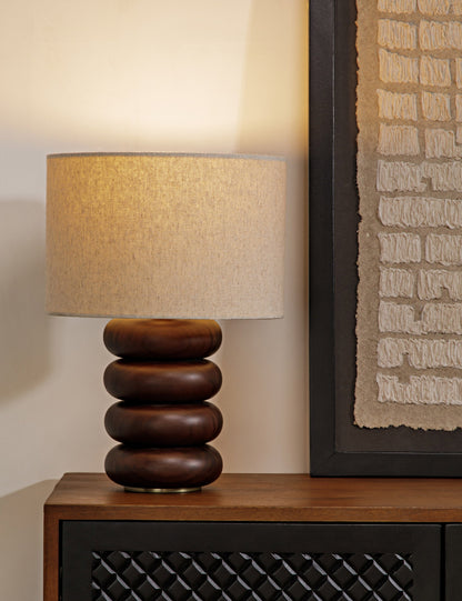 Linus Table Lamp styled in a room