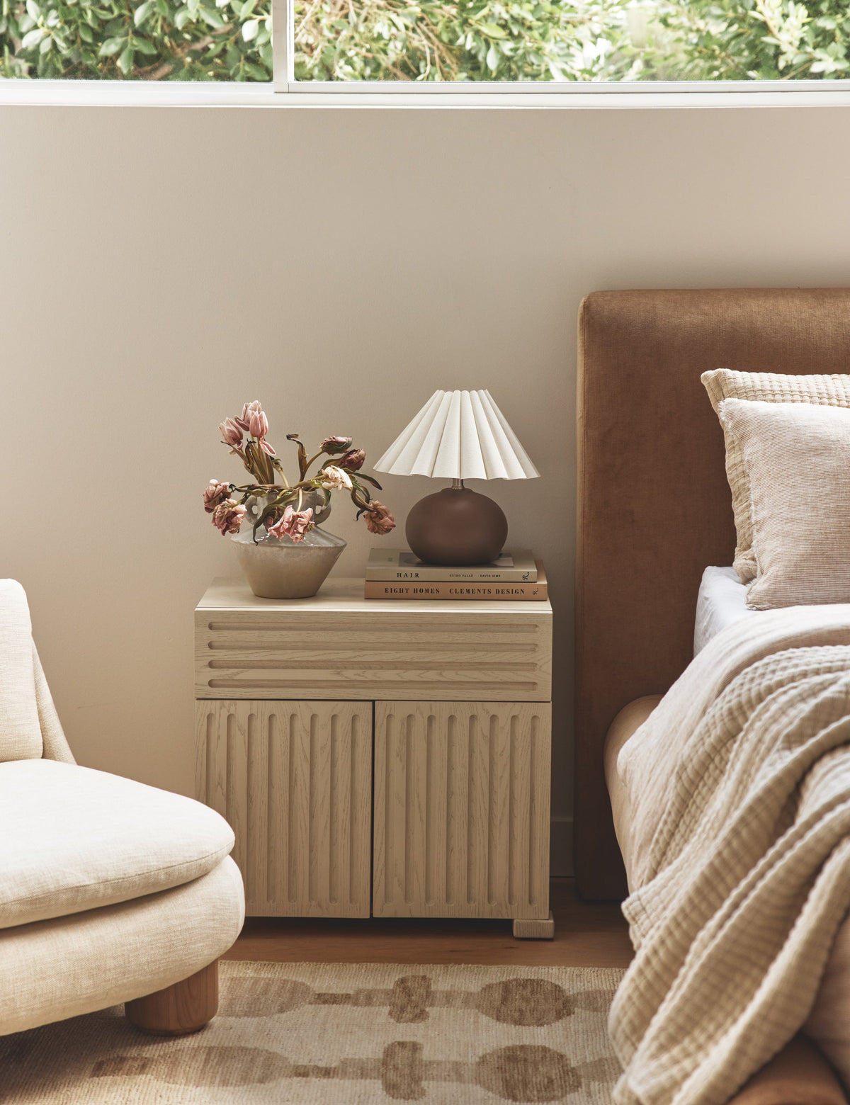 Luis Table Lamp styled in a room