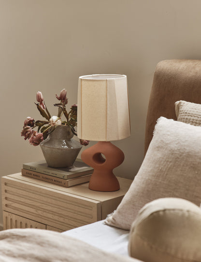 Rhodes Table Lamp styled in a room