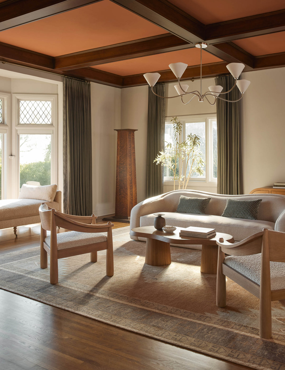 Loana Chandelier styled in a room