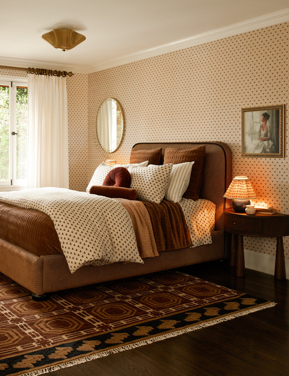 Jordan Table Lamp styled in a room
