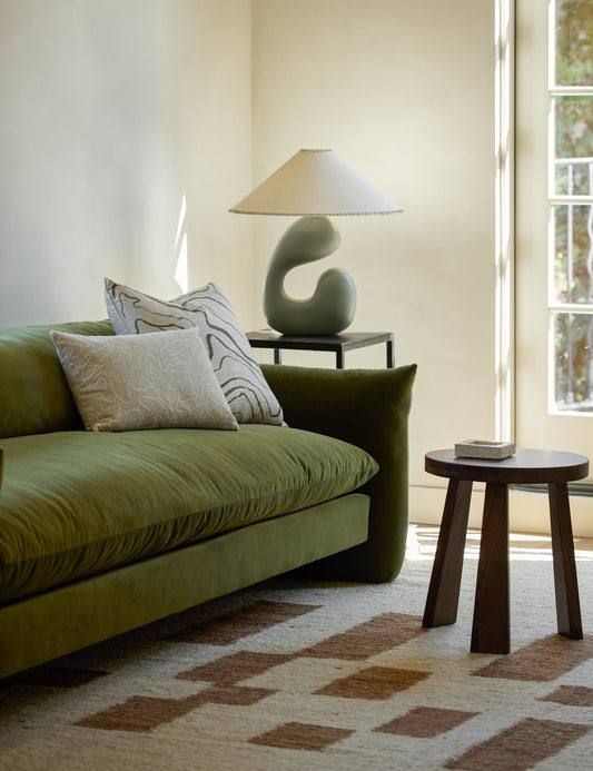 Saguaro Table Lamp bedside lamp in a styled room