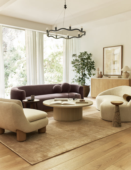 Fox Chandelier dining room light in a styled room
