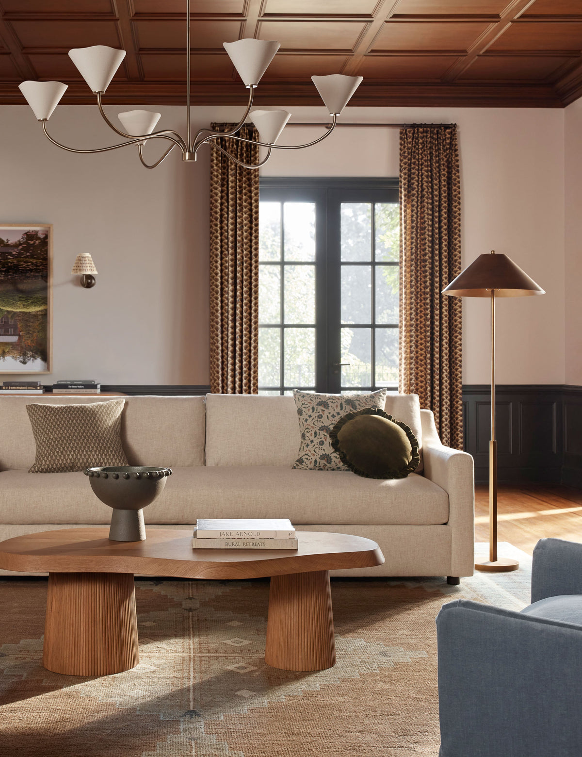 Loana Chandelier styled in a room