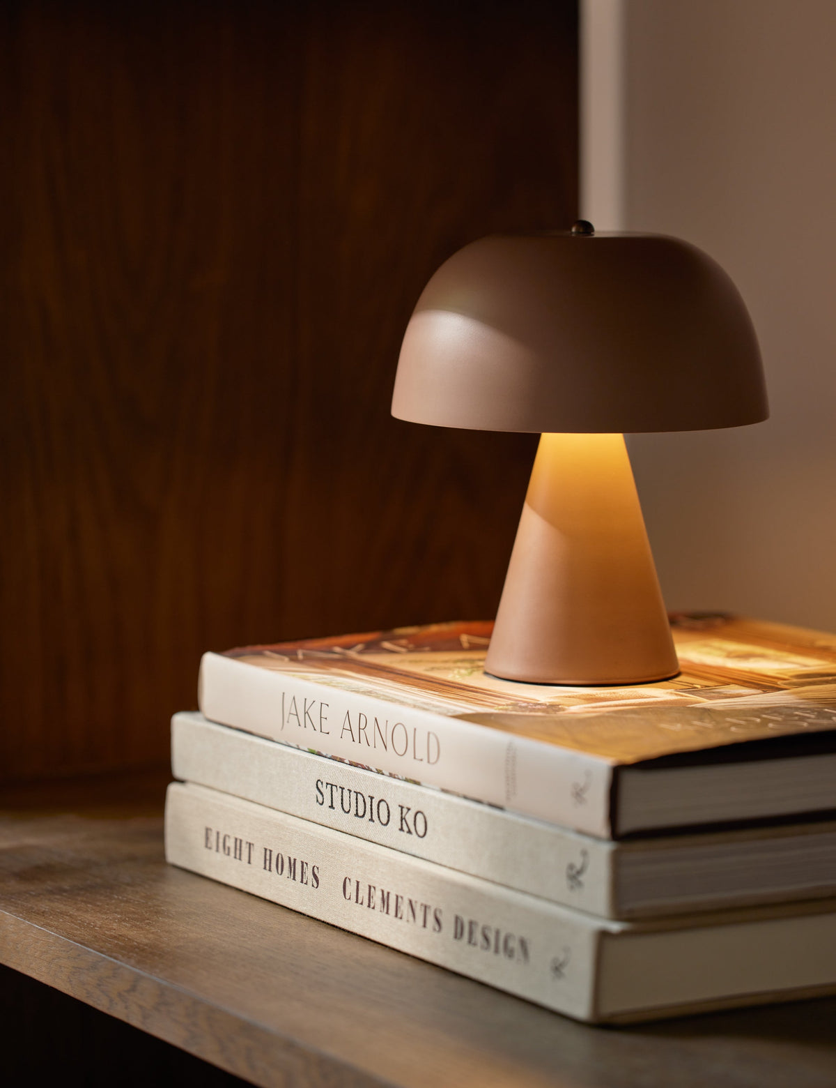 Wembley Cordless Table Lamp styled in a room