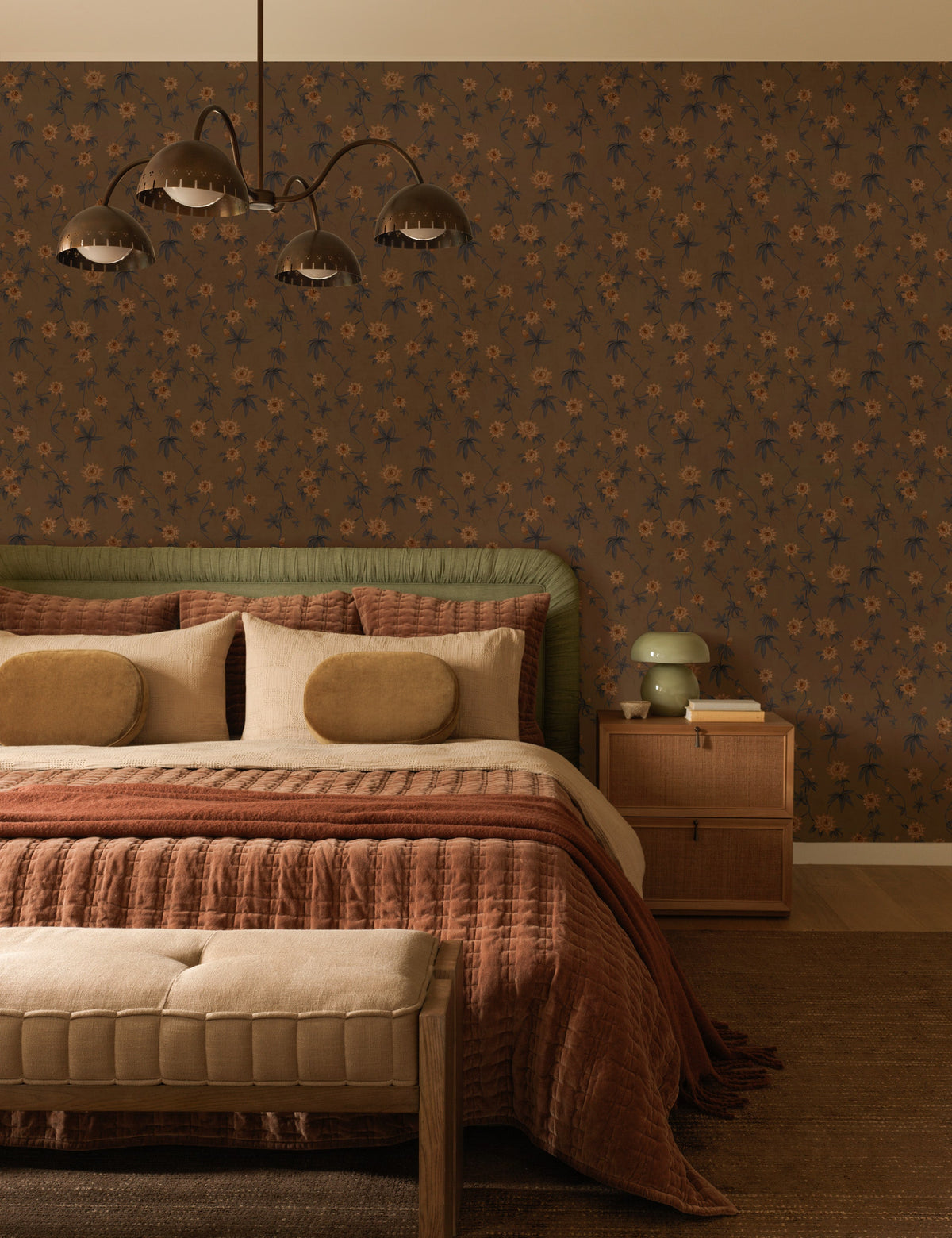 Omero Chandelier styled in a room