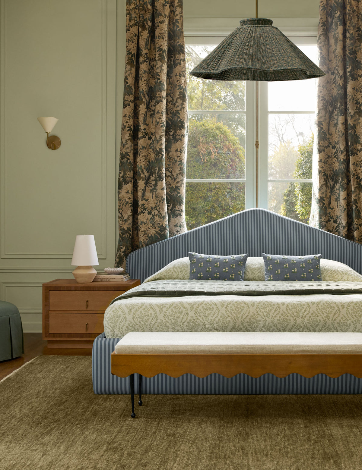 Seri Table Lamp styled in a room