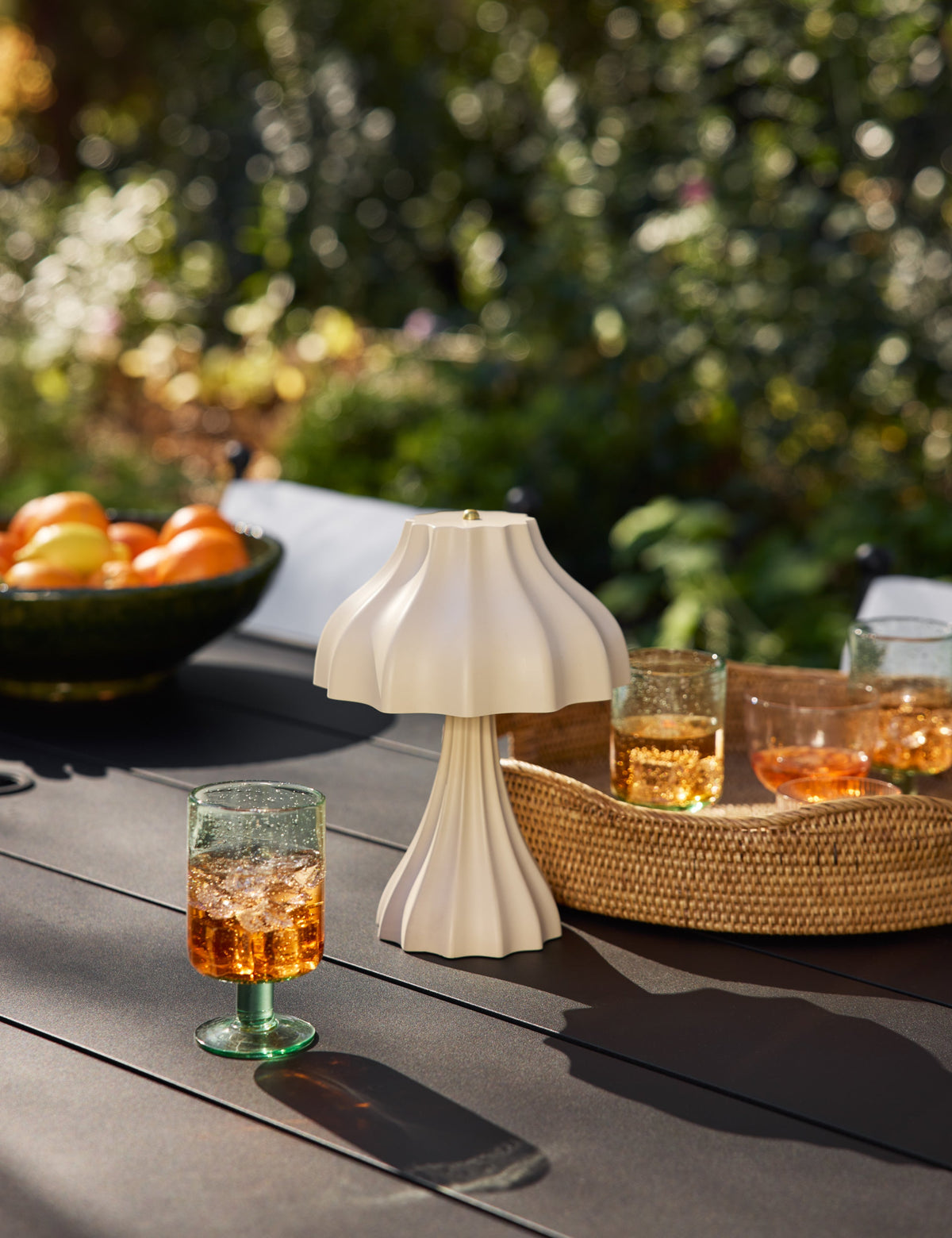 Cading Outdoor Cordless Table Lamp cordless lamp in a styled room