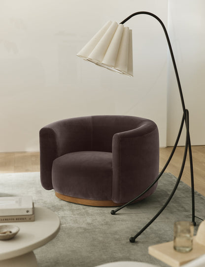 Addie Floor Lamp styled in a room