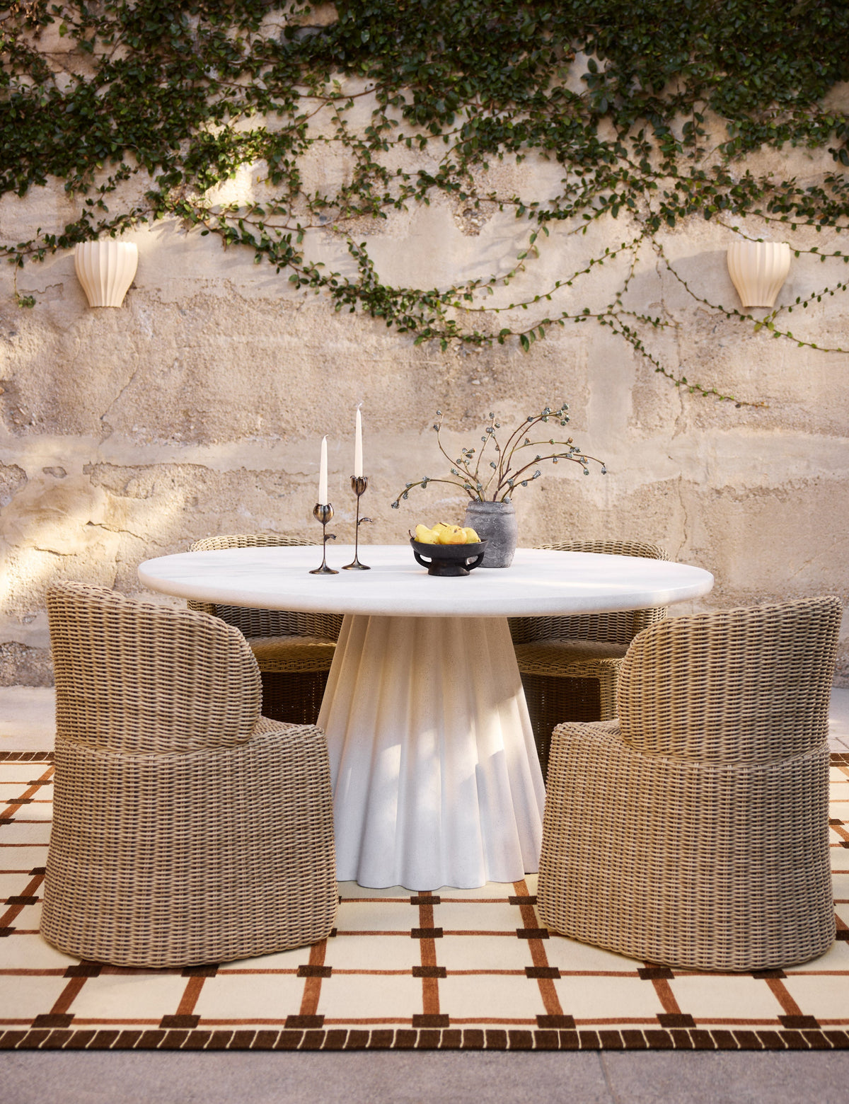 Cading Outdoor Sconce outdoor wall light in a styled room