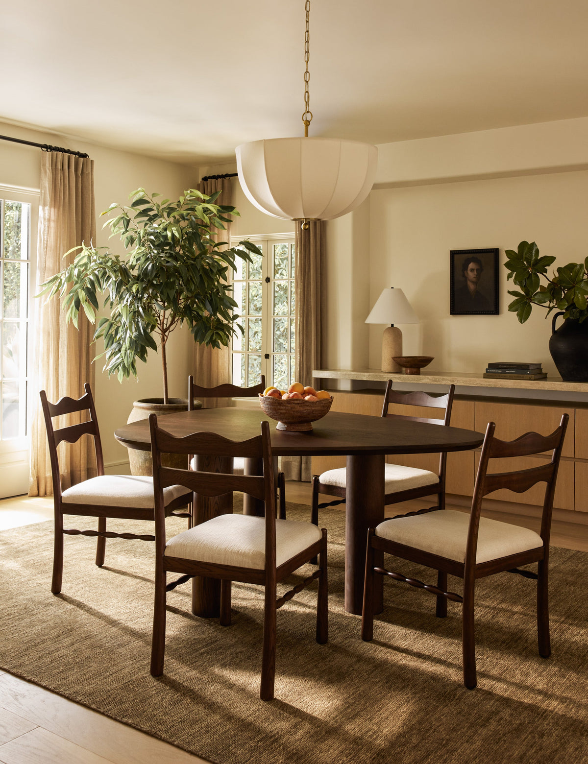 Markov Table Lamp styled in a room