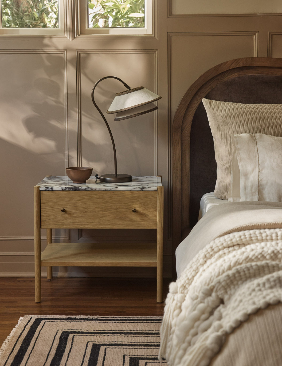 Pittman Table Lamp bedside lamp in a styled room