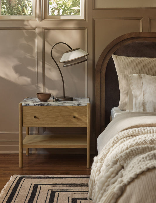 Pittman Table Lamp bedside lamp in a styled room