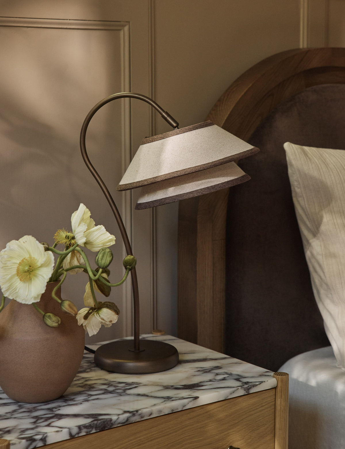 Pittman Table Lamp styled in a room