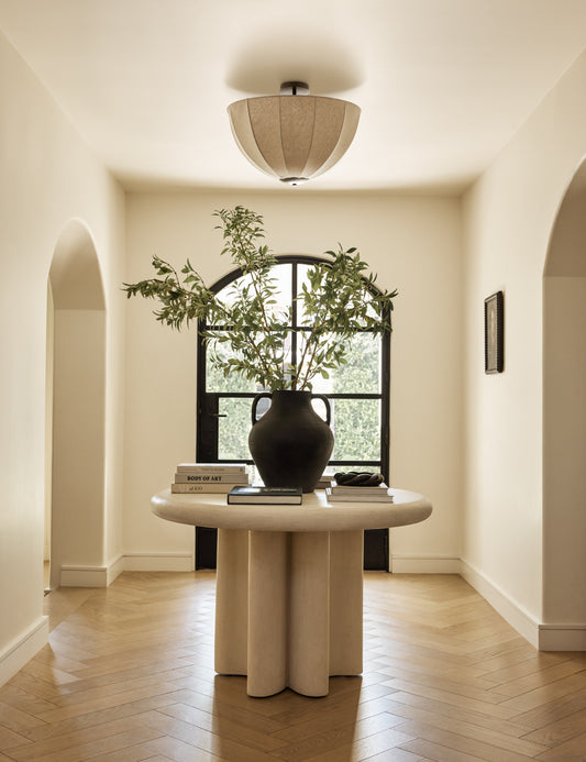 Sello Flush Mount Light ceiling light in a styled room