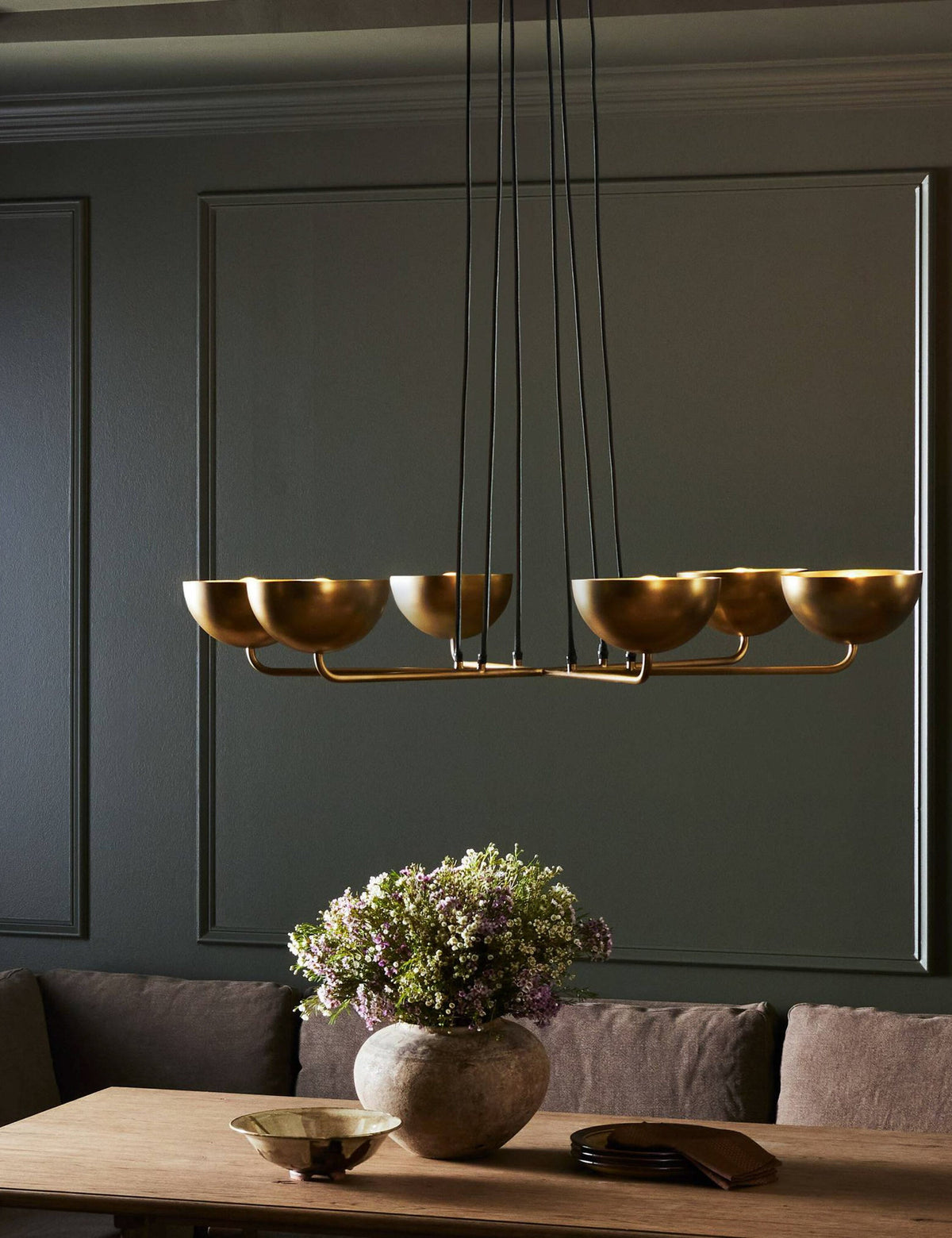 Winfield Chandelier dining room light front view