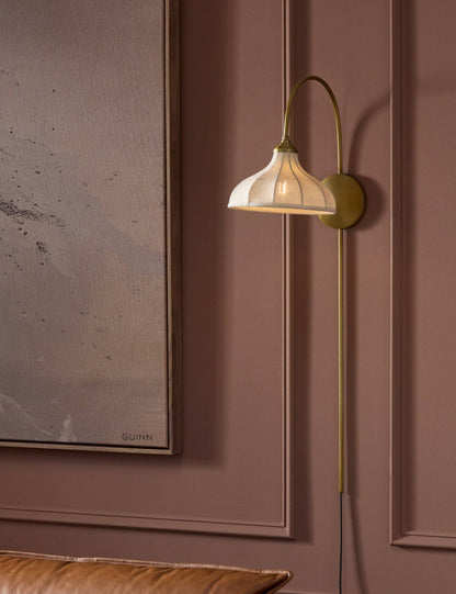 Maisano Plug-In Sconce bedroom wall light front view