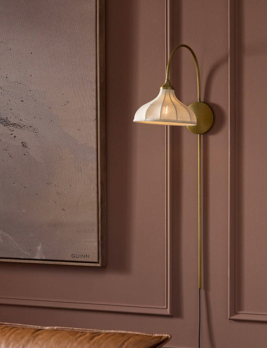 Maisano Plug-In Sconce bedroom wall light front view