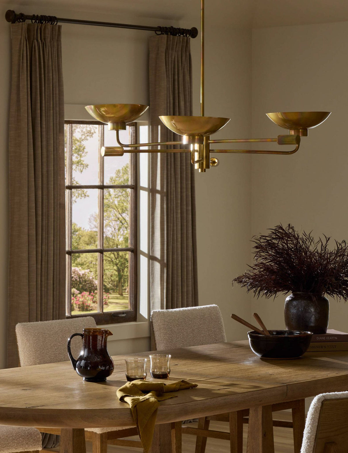 Edgar Chandelier dining room light front view