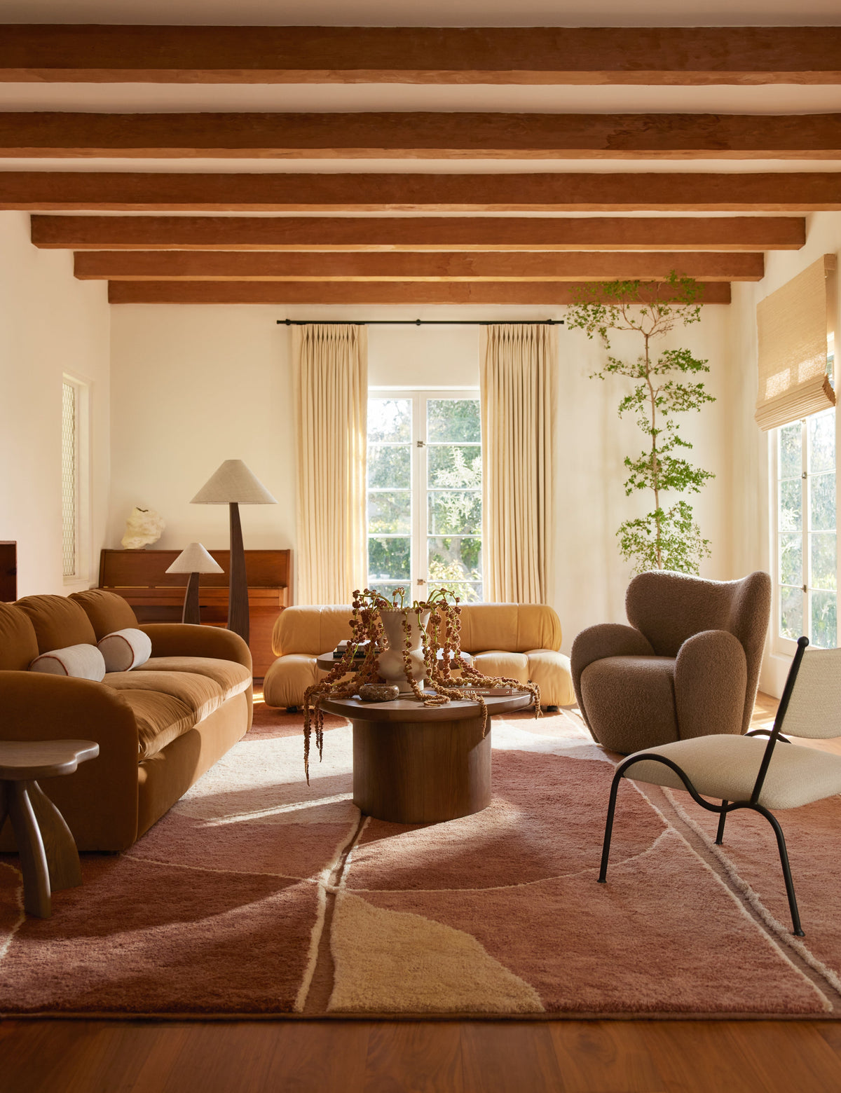 Arca Floor Lamp styled in a room