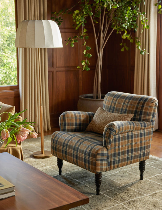 Ebele Floor Lamp living room floor lamp in a styled room