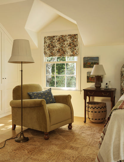 Lily Adjustable Floor Lamp living room floor lamp in a styled room