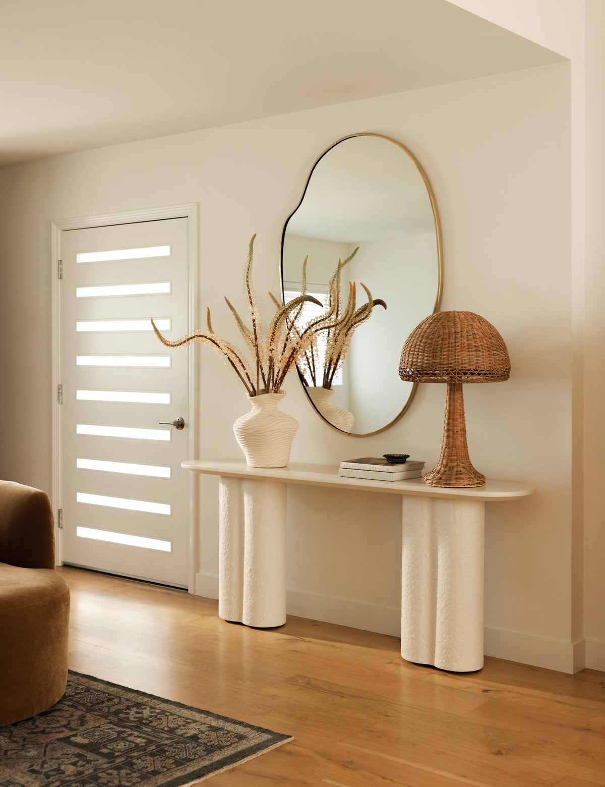 Quinley Table Lamp bedside lamp in a styled room