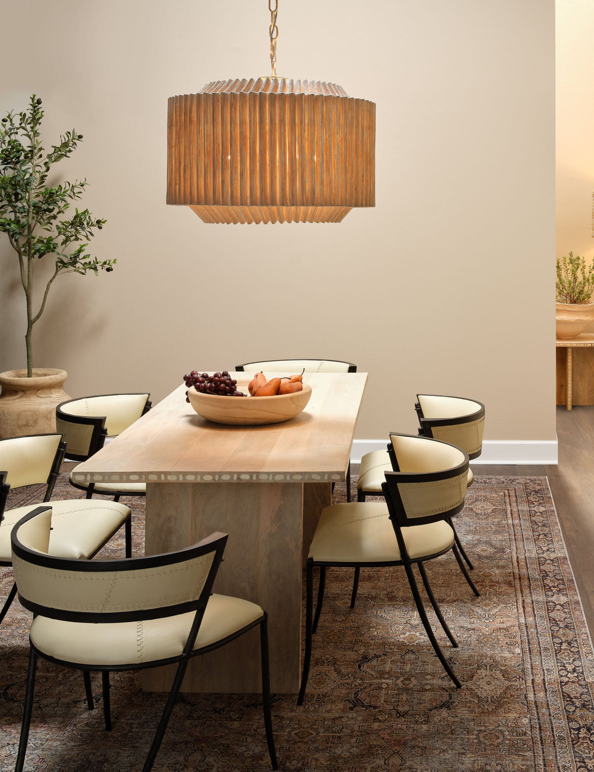 Nayati Chandelier dining room light front view