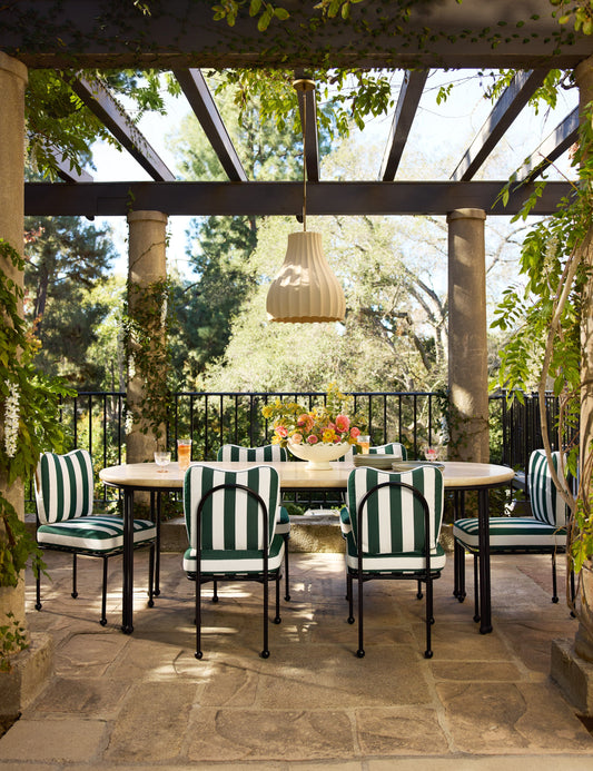 Cading Outdoor Pendant Light kitchen island light in a styled room