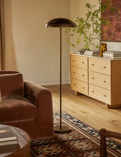 Omero Floor Lamp living room floor lamp in a styled room