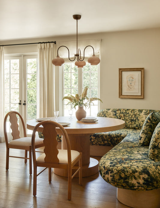 Birchly Chandelier dining room light in a styled room