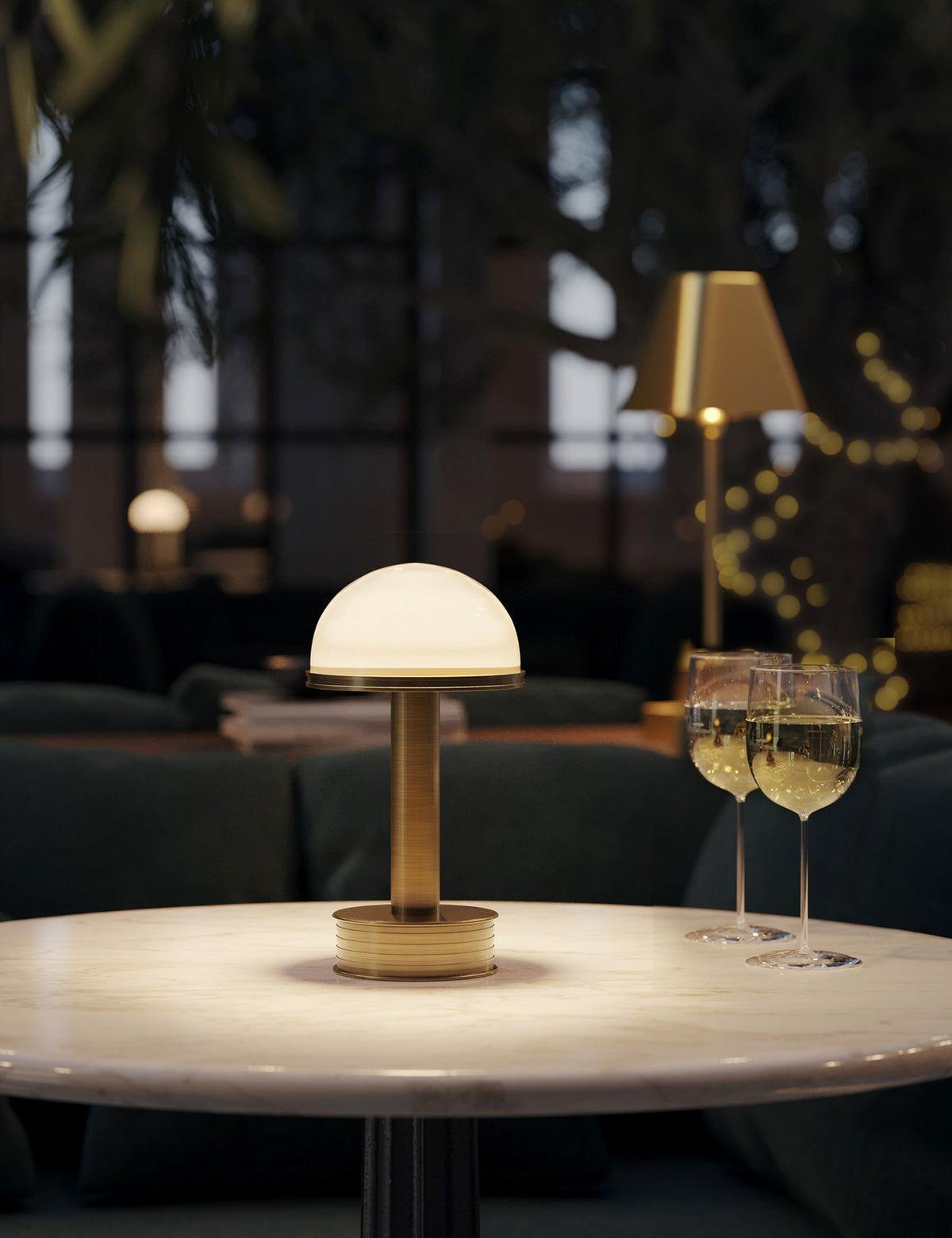 Loxley Cordless Mini Table Lamp cordless lamp front view