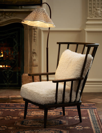 Jordan Floor Lamp styled in a room