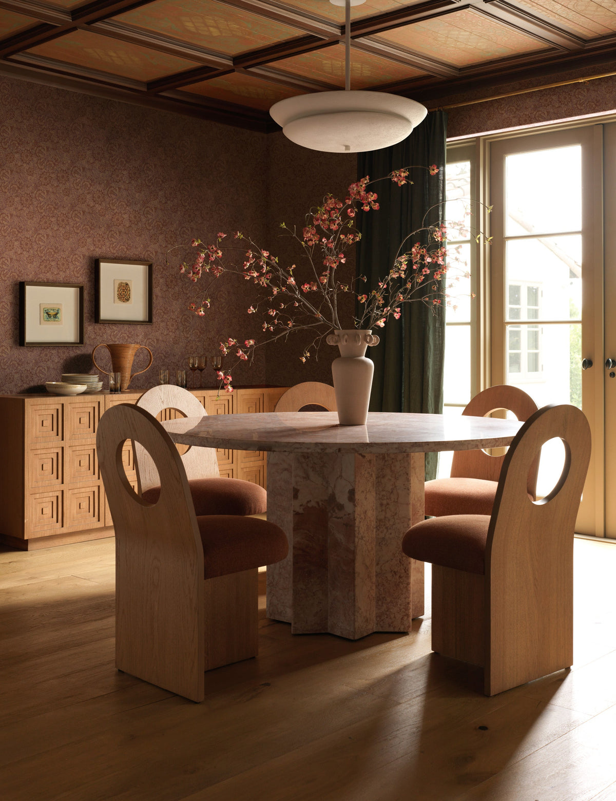 Danya Pendant Light kitchen island light in a styled room