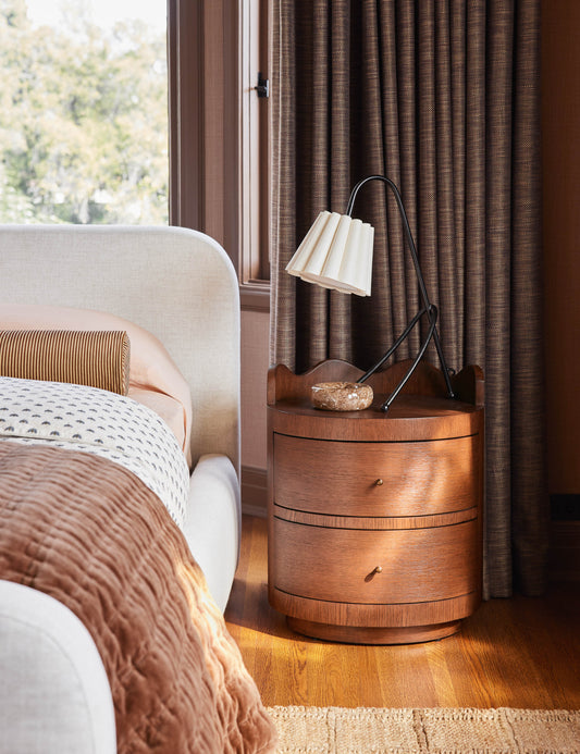 Addie Table Lamp bedside lamp in a styled room