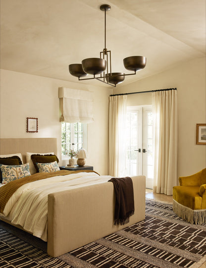 Talley Chandelier styled in a room