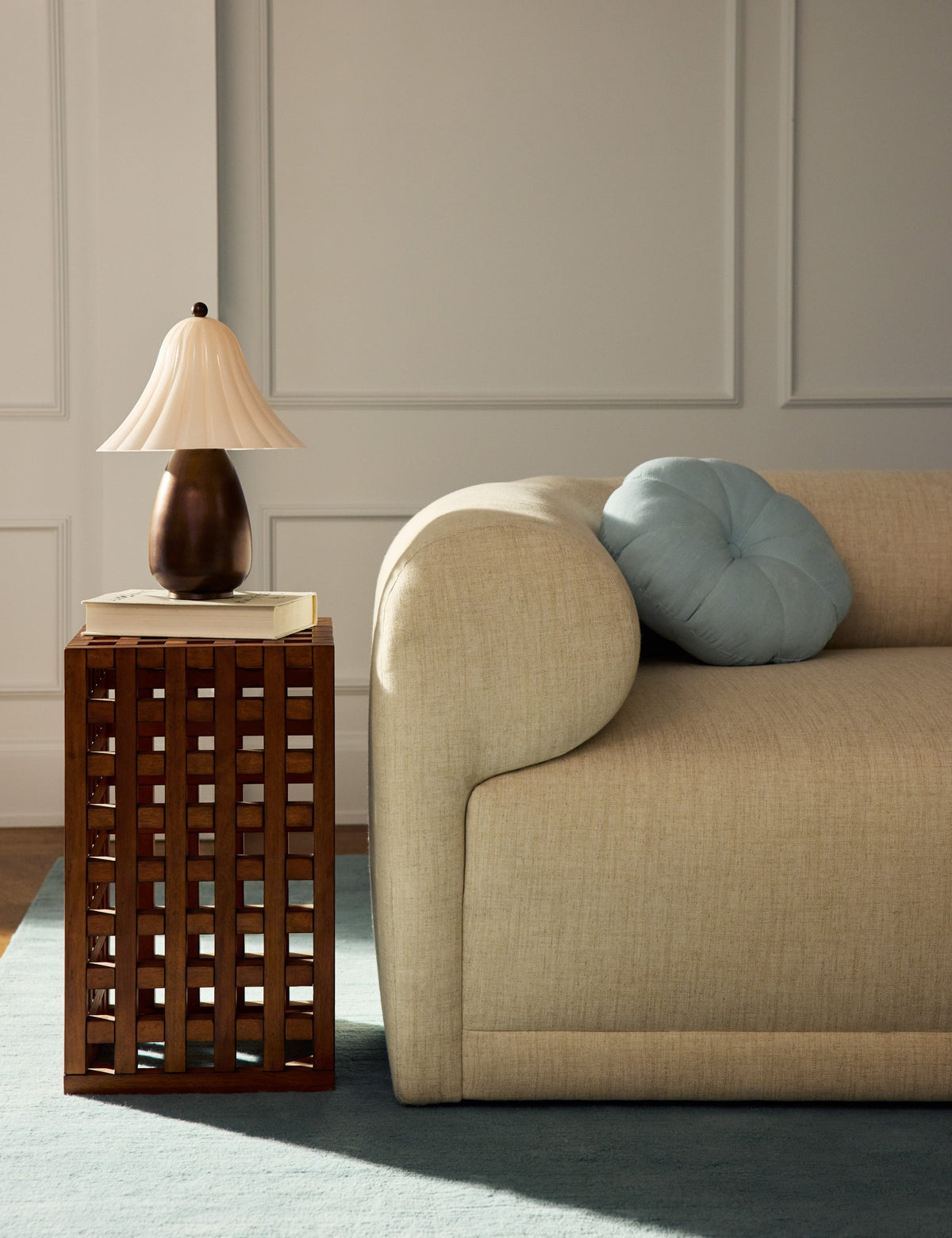 Gladstone Table Lamp bedside lamp in a styled room