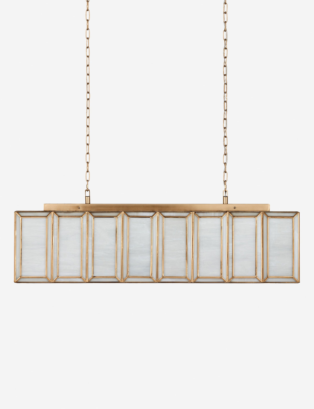 Labarre Linear Chandelier dining room light front view