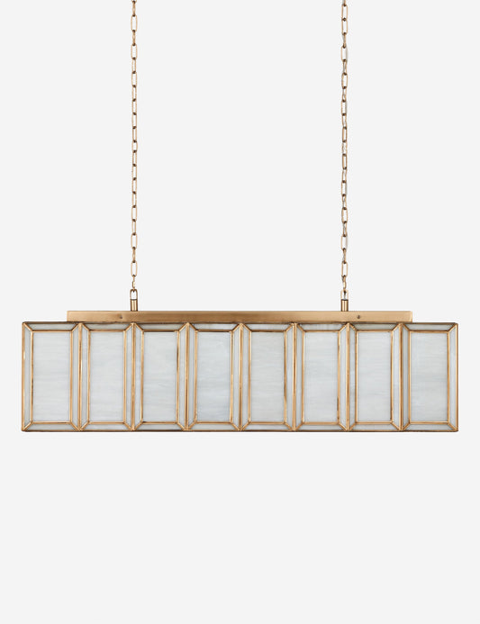 Labarre Linear Chandelier dining room light front view