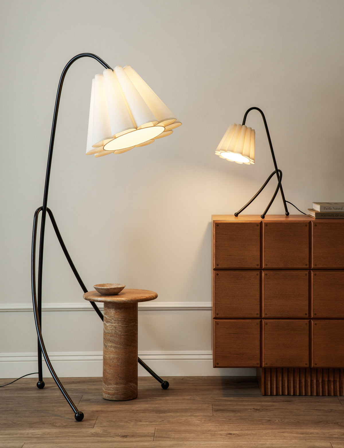 Addie Table Lamp styled in a room