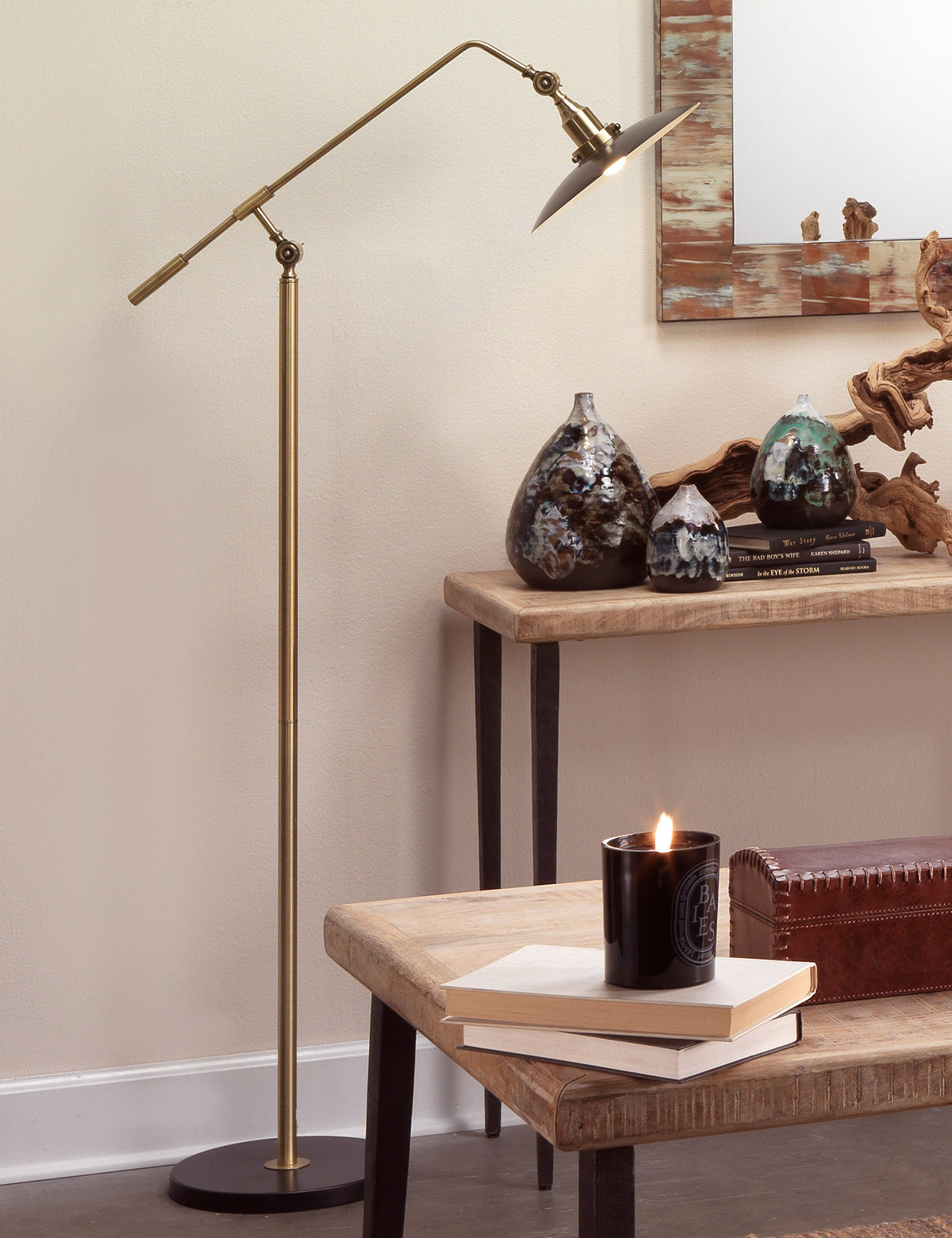 Whitman Task Floor Lamp living room floor lamp front view