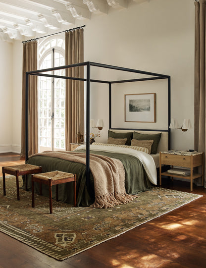 Matthews Double Sconce bedroom wall light in a styled room