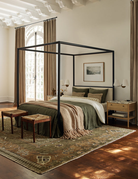 Matthews Double Sconce bedroom wall light in a styled room