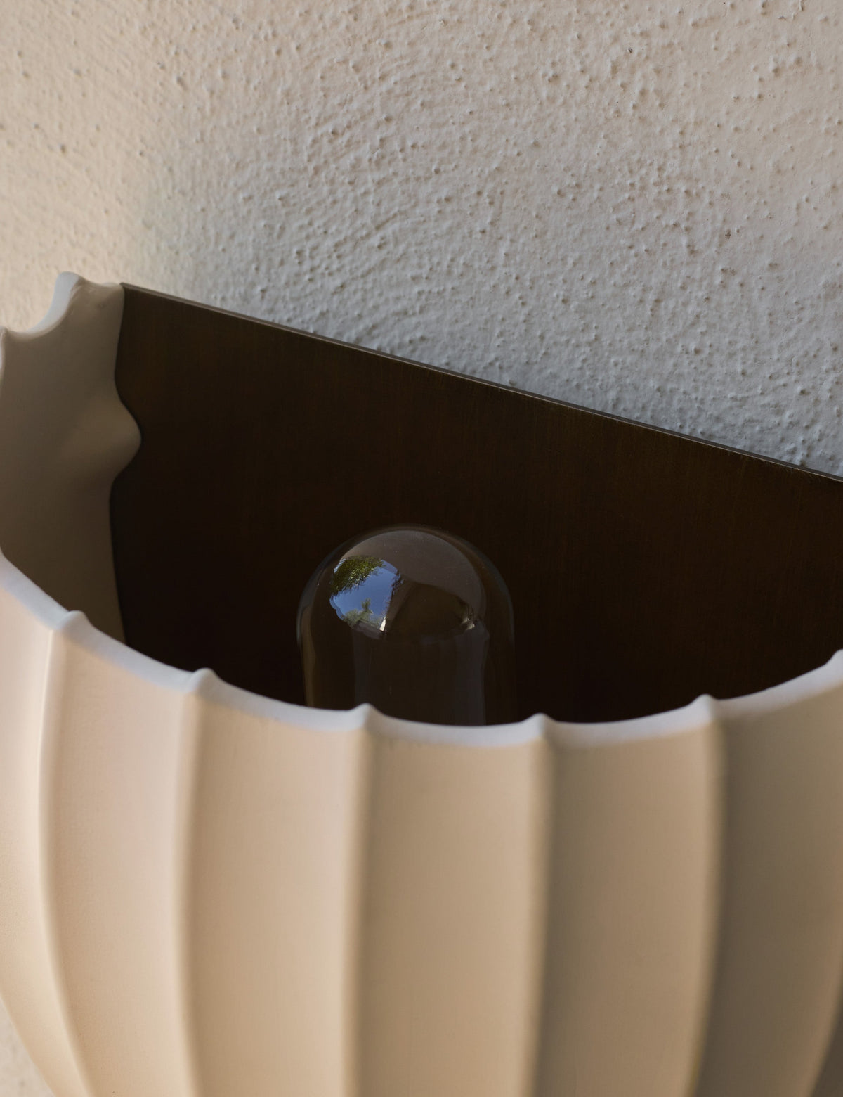 Cading Outdoor Sconce cream finish product view 4