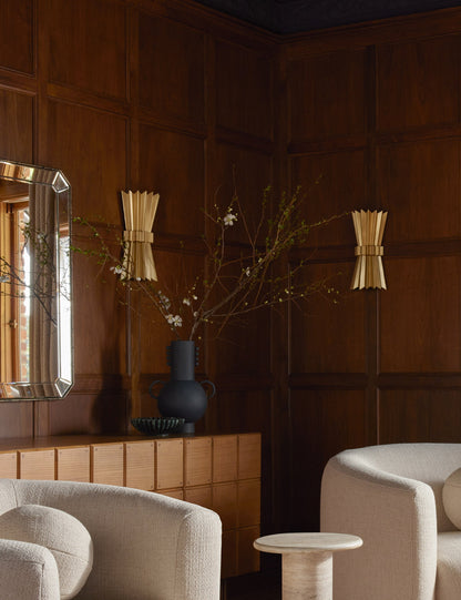Constance Sconce bedroom wall light in a styled room