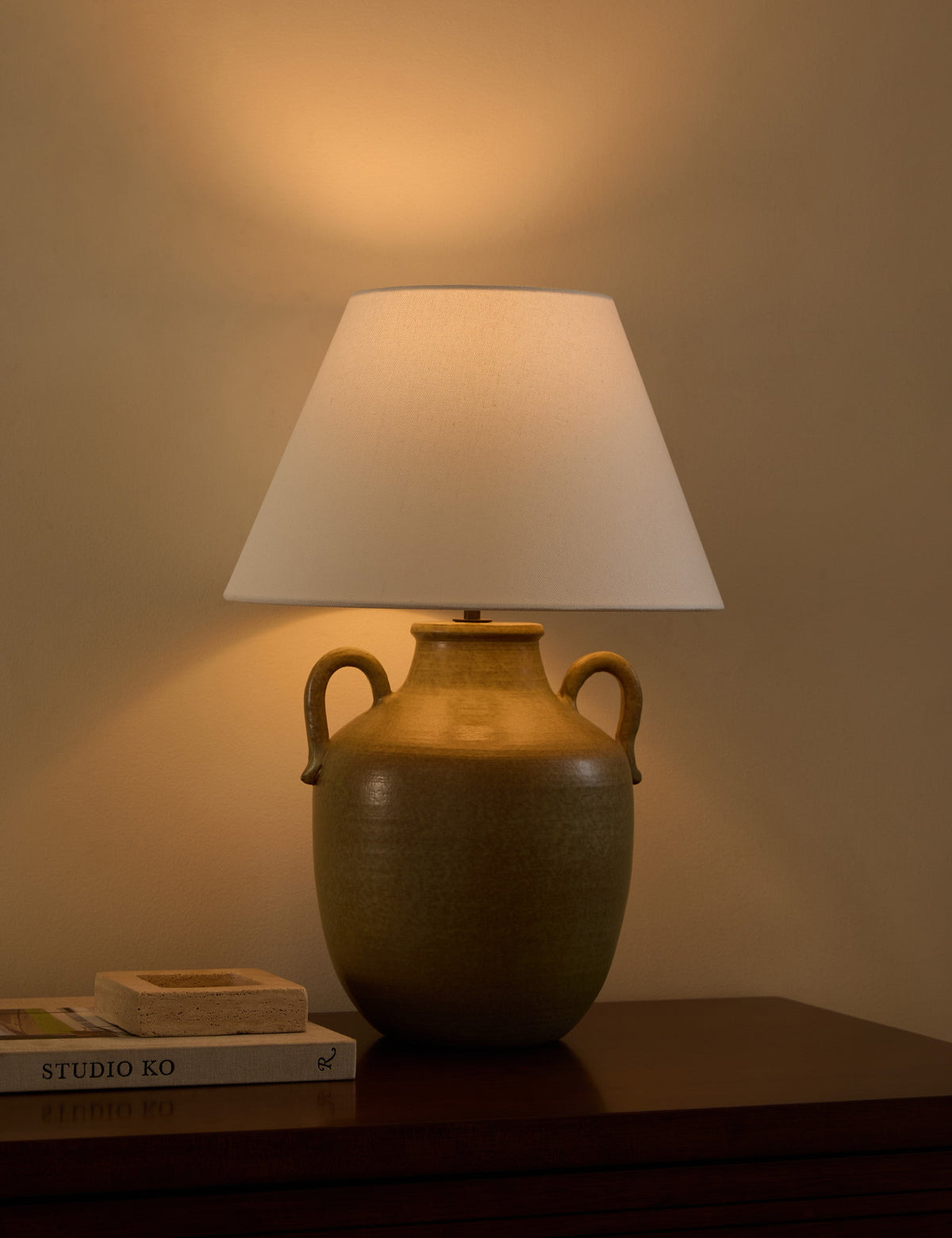 Delfina Table Lamp moss finish product view 3