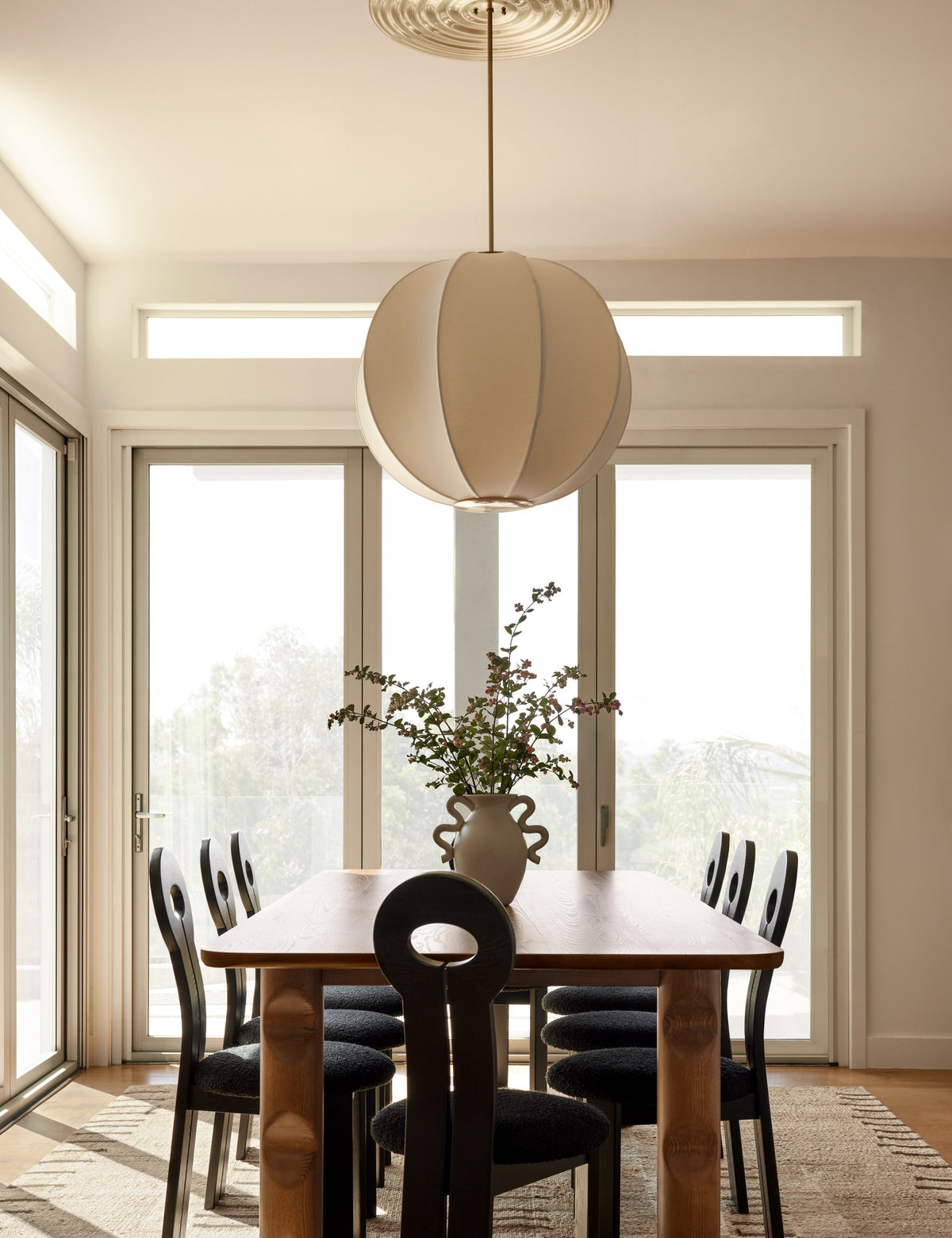 Nguyen Pendant Light kitchen island light in a styled room