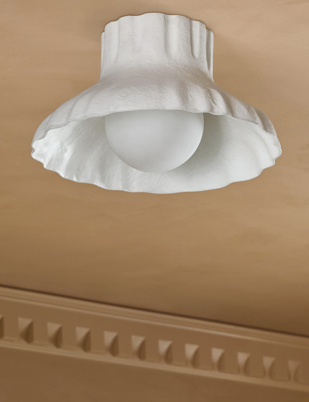 Doric Flush Mount Light white finish product view 2