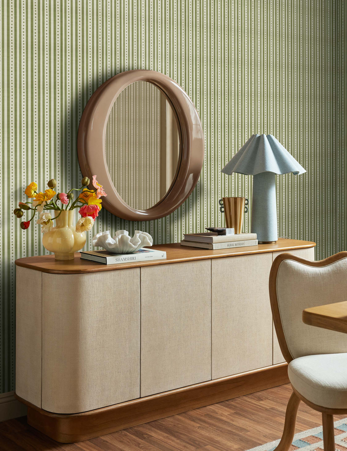Bemand Table Lamp styled in a room